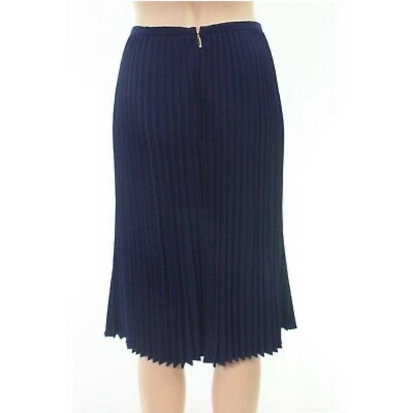 New Lauren Ralph Lauren Pleated Accordion French Navy Skirt Size 6✨ - Picture 10 of 15